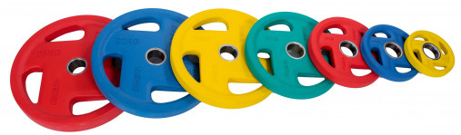 Диск обрезиненный PROFI-FIT цветной FASSION D-51, 10 кг