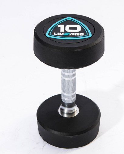 Гантели в уретане LIVEPRO Studio Dumbbells 1 кг, черный/синий Гантели в уретане LIVEPRO Studio Dumbbells 1 кг, черный/синий