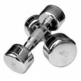 Набор хромированных гантелей AEROFIT 1-10 кг на стойке