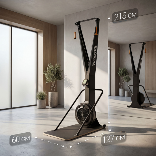 Лыжный тренажер VictoryFit VF-Ski100 с воздушным сопротивлением Лыжный тренажер VictoryFit VF-Ski100 с воздушным сопротивлением