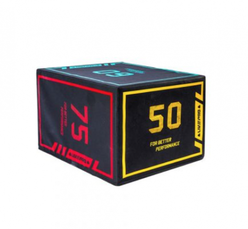 Плиометрический бокс LIVEPRO Duty Soft Plyometric Box 40 x 50 x 60 см, дерево, покрыт упругой EVA-пеной и имеет прочный нескользящий чехол из ПВХ с яркой маркировкой высоты