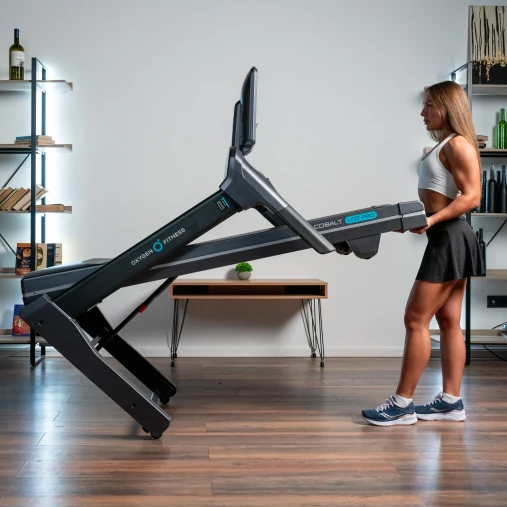 Беговая дорожка полукоммерческая OXYGEN FITNESS COBALT LCD PRO складная