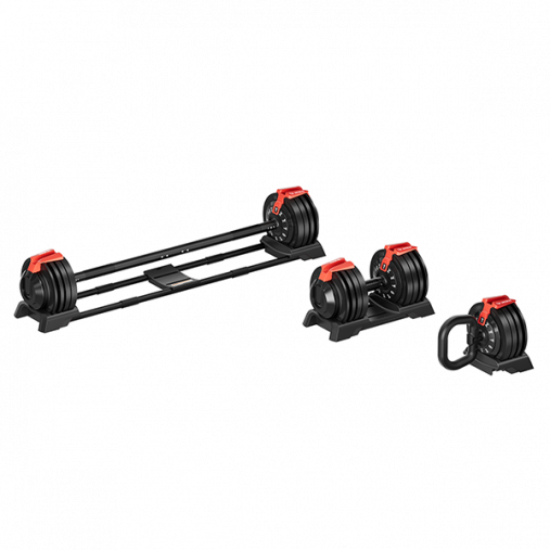 Набор регулируемый HYFIT SINGLE 24 кг, гантель (4-24 кг), штанга (4-24 кг), гиря (2-12 кг) Набор регулируемый HYFIT SINGLE 24 кг, гантель (4-24 кг), штанга (4-24 кг), гиря (2-12 кг)