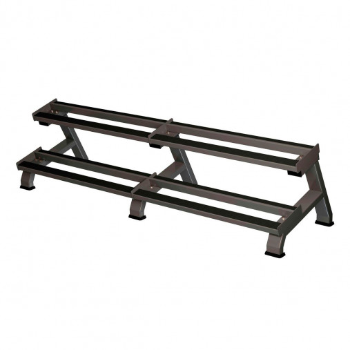 Стойка для для 20 пар гексогональных гантелей двухрядная OFT FT-VDR-20