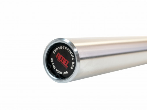 Гриф для кросс-тренинга двухцветный без центральной насечки до 679 кг REBEL Гриф для кросс-тренинга двухцветный без центральной насечки до 679 кг REBEL