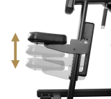 Горизонтальная тяга BRONZE GYM PL-1702, черный