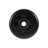 Блин "Стандарт" обрезиненный черный MB 5 кг ф26 мм