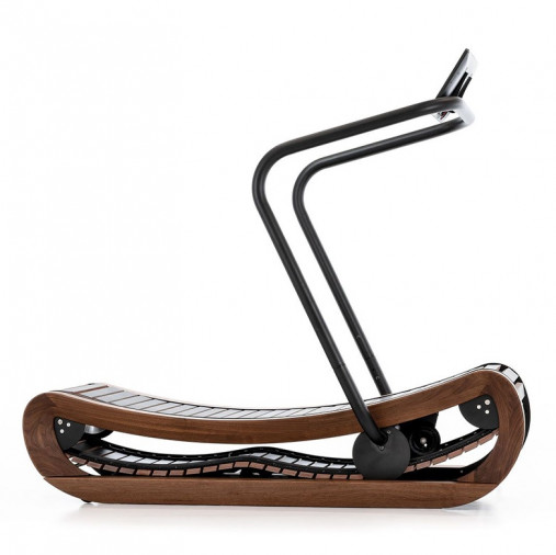 Изогнутая механическая беговая дорожка NOHrD SPRINTBOK, орех