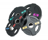 Диск олимпийский обрезиненный черный с двумя хватами 10 кг Original Fit.Tools ф50 мм