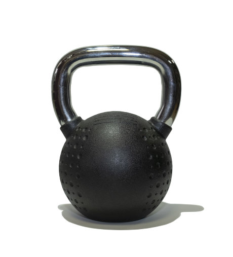 Гиря 16 кг с хромированной ручкой полиуретановая (CPU) Гиря 16 кг с хромированной ручкой полиуретановая (CPU)