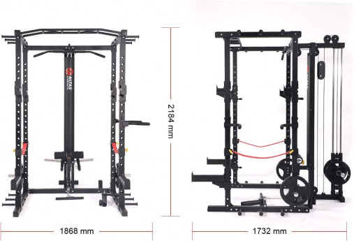 Силовая рама многофункциональная для тренировки со штангой REBEL PR78 Силовая рама многофункциональная для тренировки со штангой REBEL PR78