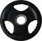 Диск обрезиненный черный, тройной хват, D 51 мм, 5 кг