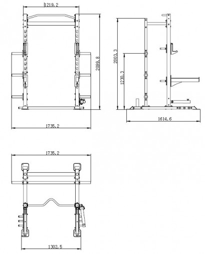 Силовая рама Hasttings Digger HD018-6 Силовая рама Hasttings Digger HD018-6
