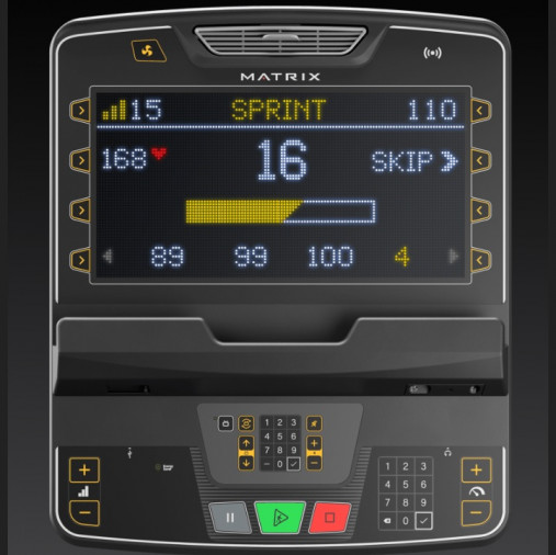 Вертикальный велотренажер Matrix Performance. Консоль Premium LED Вертикальный велотренажер Matrix Performance. Консоль Premium LED