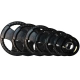 Набор черных олимпийских дисков 51 мм ZSO 1,25-25 кг (общий вес 157,5 кг) с хватами