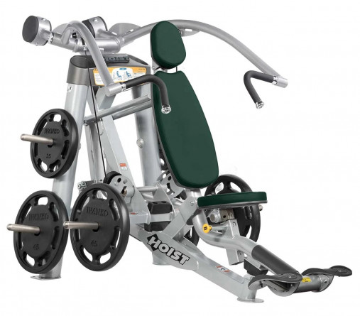 Жим от груди вверх Hoist RPL-5303 тренажер на свободных весах (серебряный/темно-вишневый)