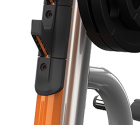 Держатели для штанги на боковых стойках выполнены из формированного уретана